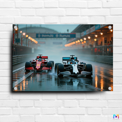 Formula 1 Racing: - Abstract - Premium Racing Wall Art