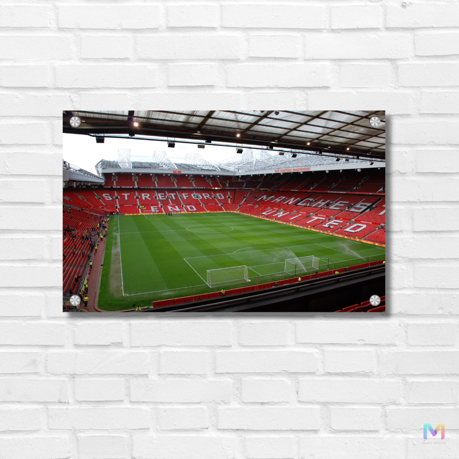 Maags Designs: Manchester United - Football Club - IV (Premium Acrylic Wall Poster) | Football Wall Posters Acrylic