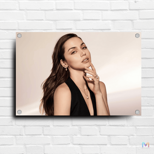 Anna De Armas - Actress (Premium Acrylic Wall Poster) | Hollywood Wall Posters