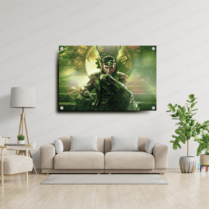 Loki - God of Mischief - TV (Premium Acrylic Glass Wall Poster)