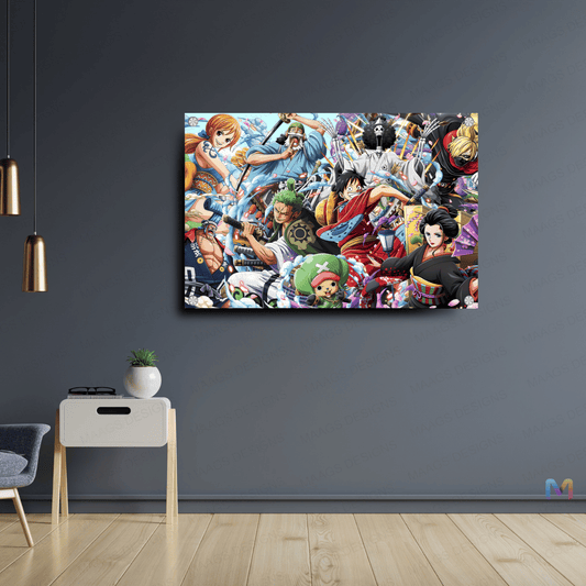 Maags Designs: Straw Hat Pirates in Wano - One Piece (Premium Acrylic Wall Poster)