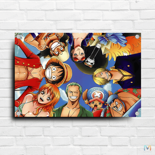 Straw Hat Pirates United - One Piece (Premium Acrylic Glass Wall Poster)