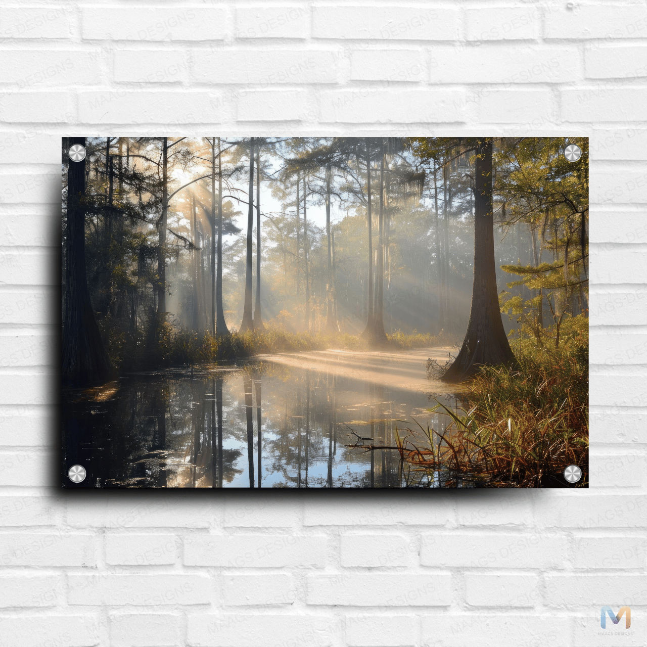 Maags Designs: Forests Trees - Nature (Premium Acrylic Wall Poster) | Nature Wall Posters