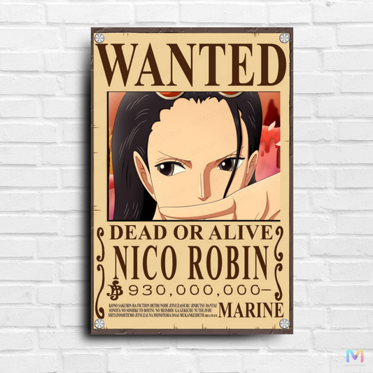 One Piece: Nico Robin - Bounty Poster - Premium Wall Art 18 x 24 inches