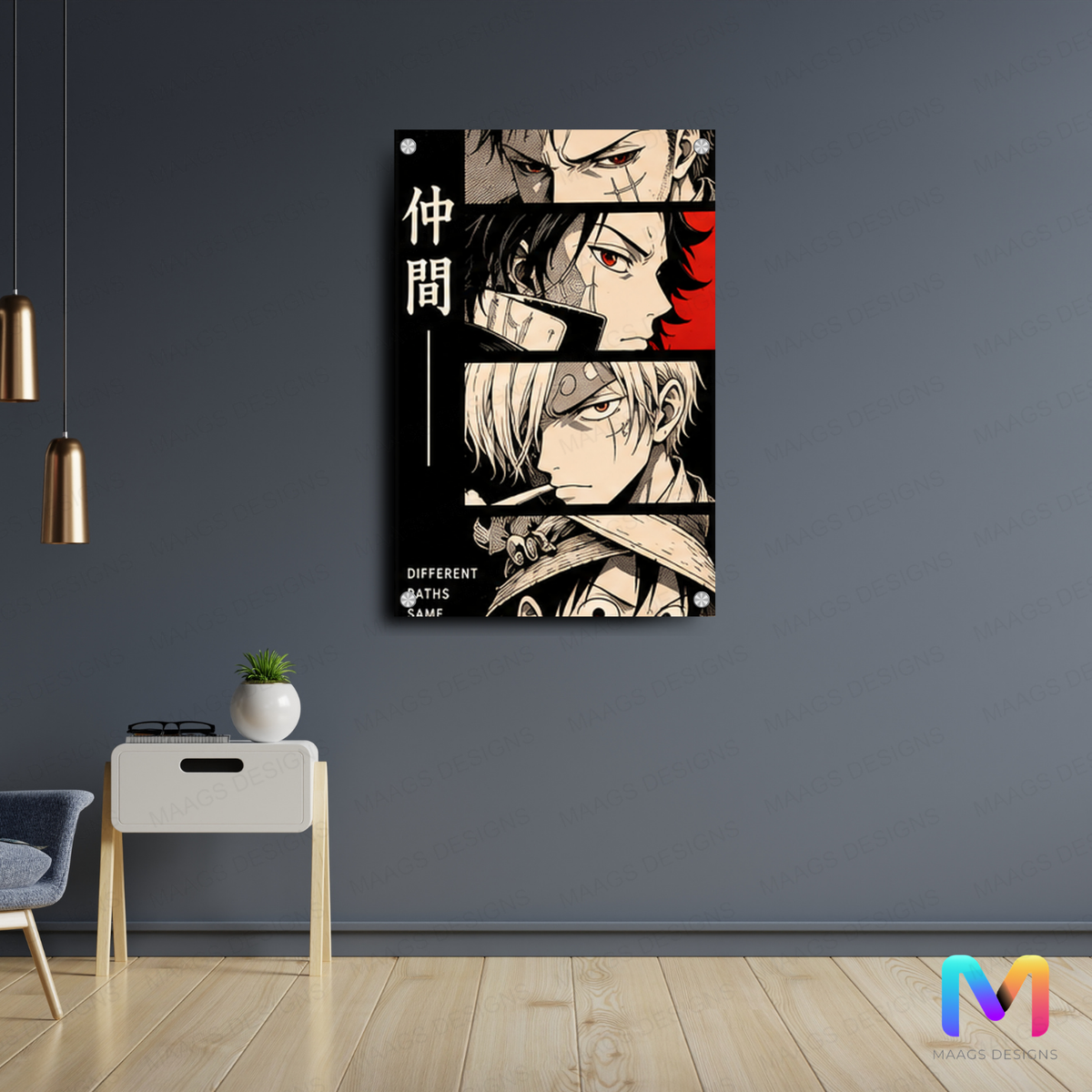 One Piece: Straw Hats Manga Theme - Premium Wall Art
