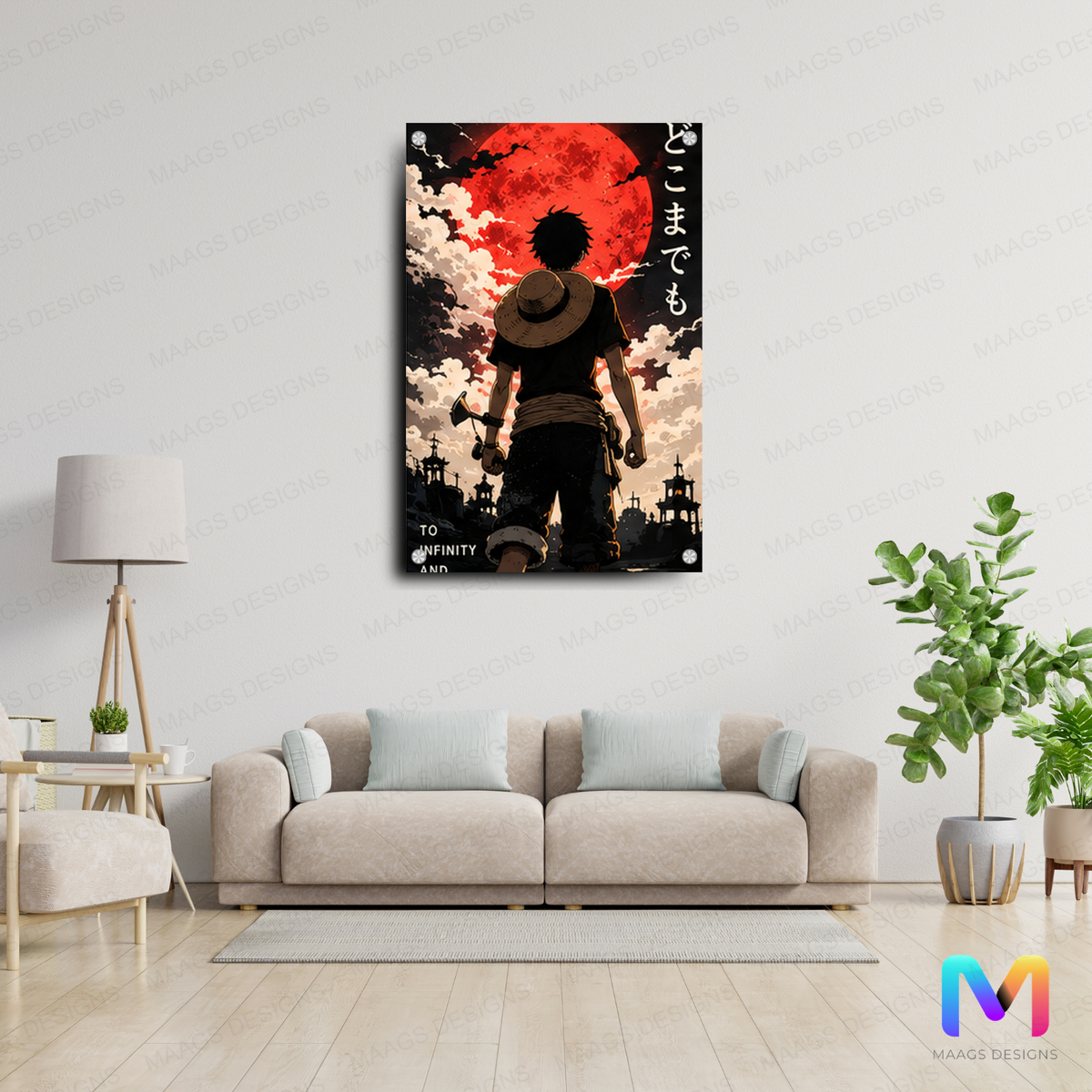 One Piece: Luffy - Dawn - Premium Wall Art