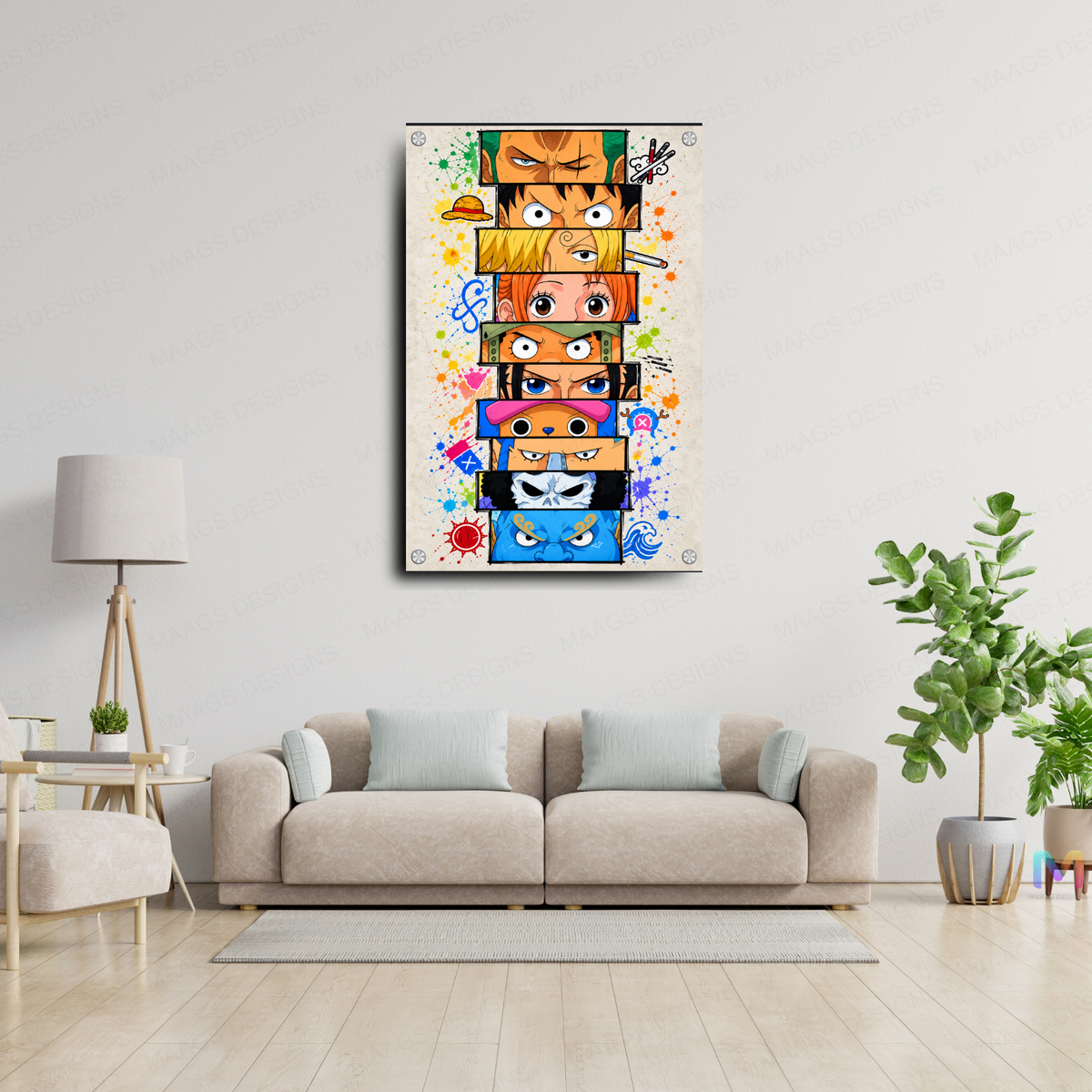 One Piece: Straw Hats Merry - Premium Wall Art