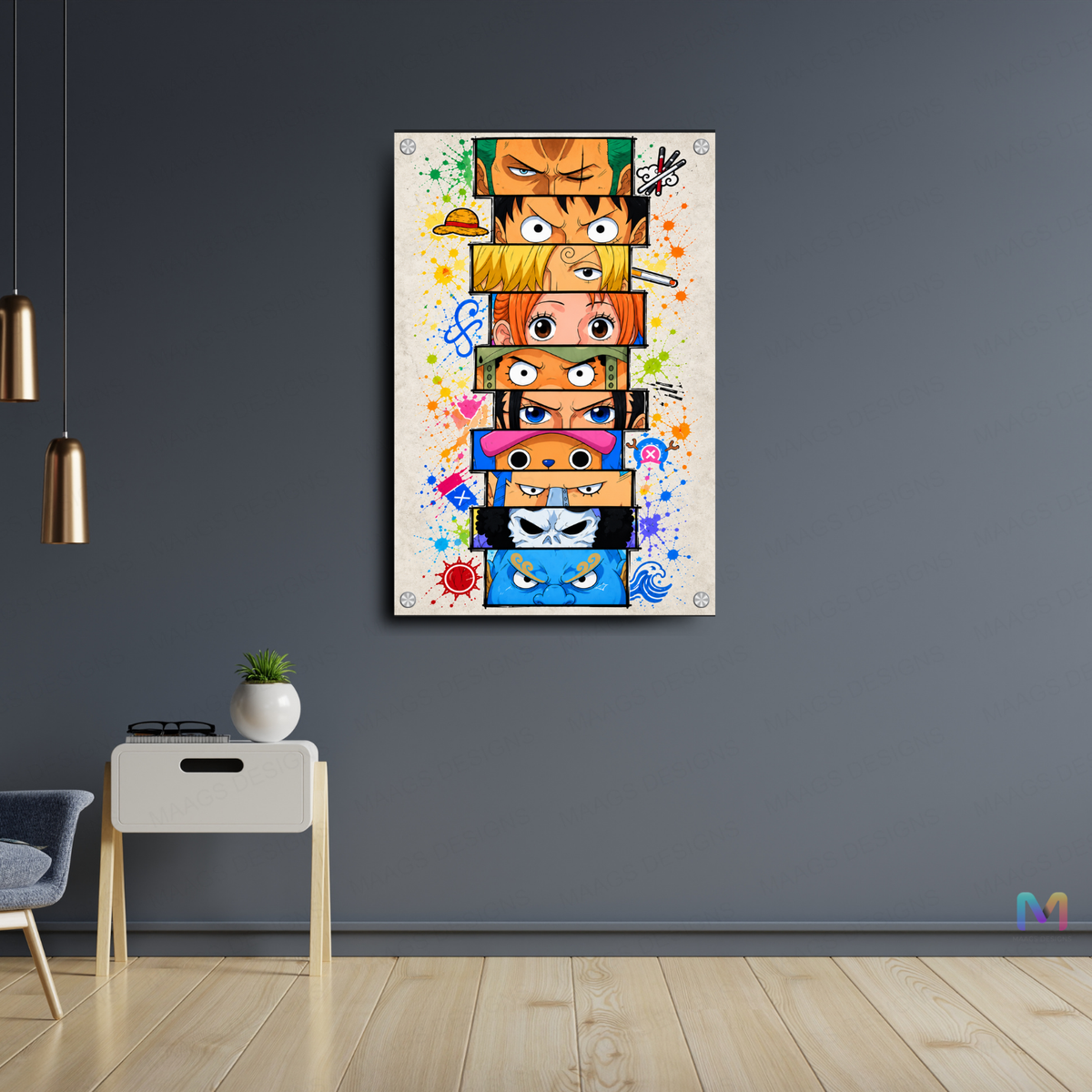 One Piece: Straw Hats Merry - Premium Wall Art