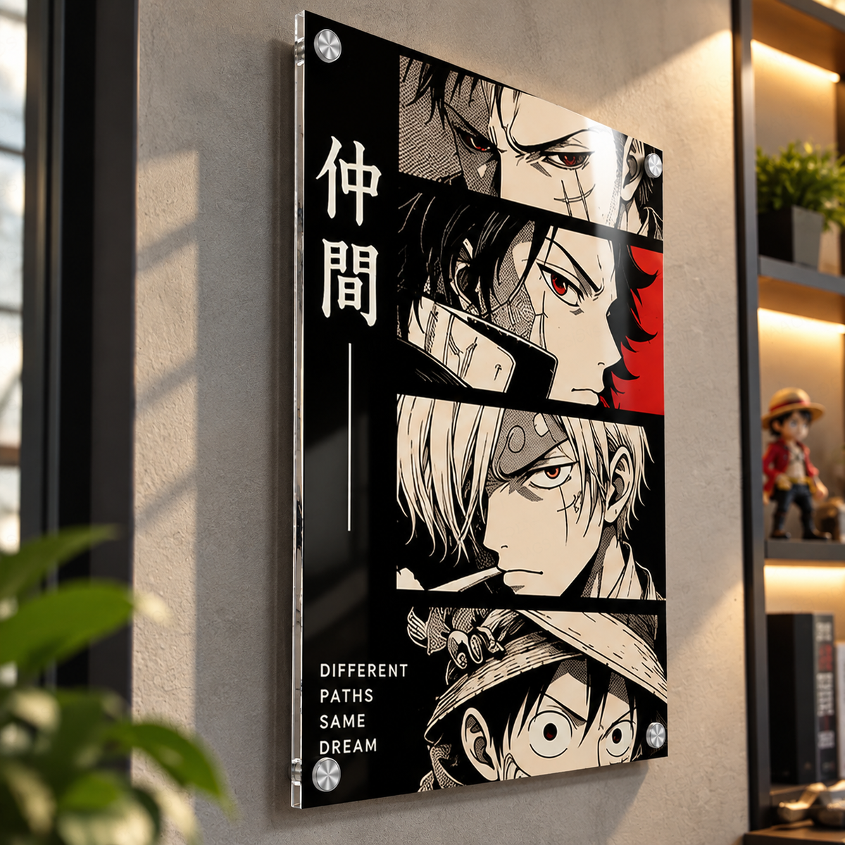 One Piece: Straw Hats Manga Theme - Premium Wall Art