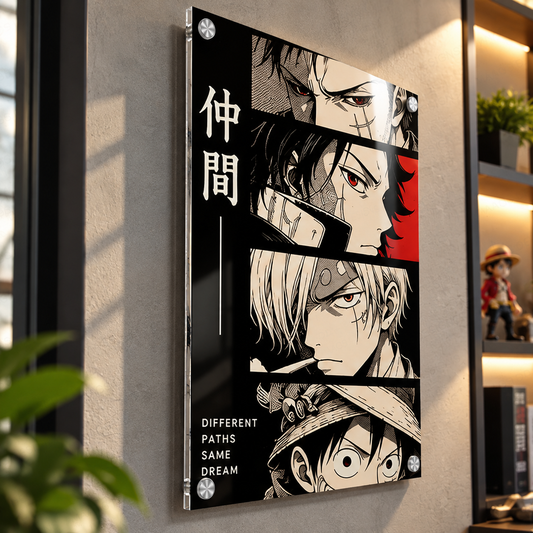 One Piece: Straw Hats Manga Theme - Premium Wall Art