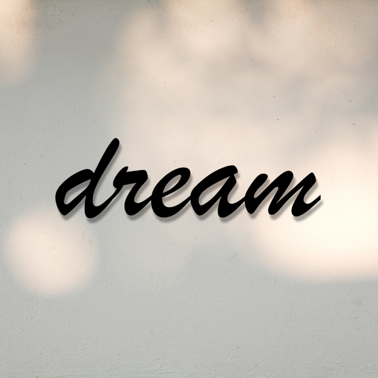 Wall Typography Decor - Dream (Acrylic)