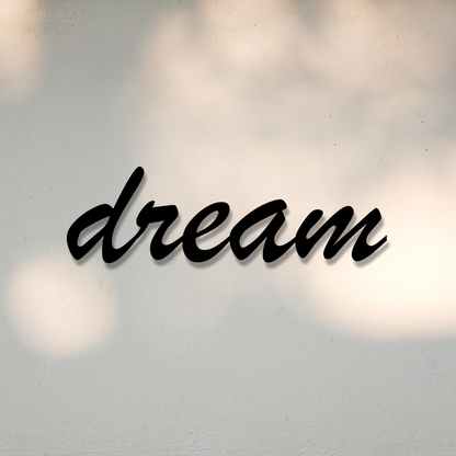 Wall Typography Decor - Dream (Acrylic)