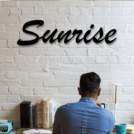 Wall Typography Decor - Sunrise (Acrylic)