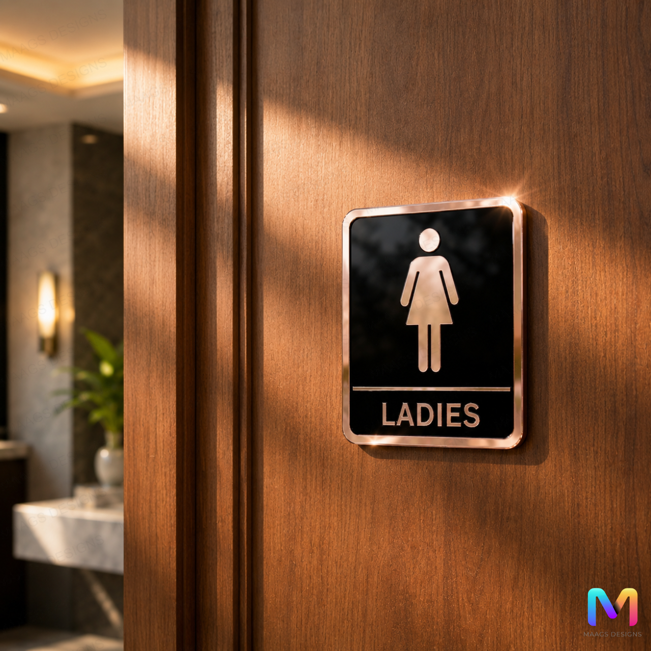 Aureus Restroom Sign Boards in Acrylic