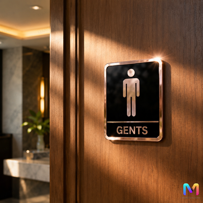 Aureus Restroom Sign Boards in Acrylic