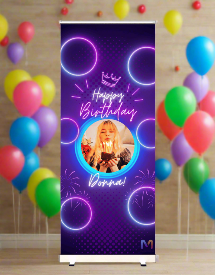 Birthday Banner Standee - #B30, Birthday Party Banner, Birthday Stande ...
