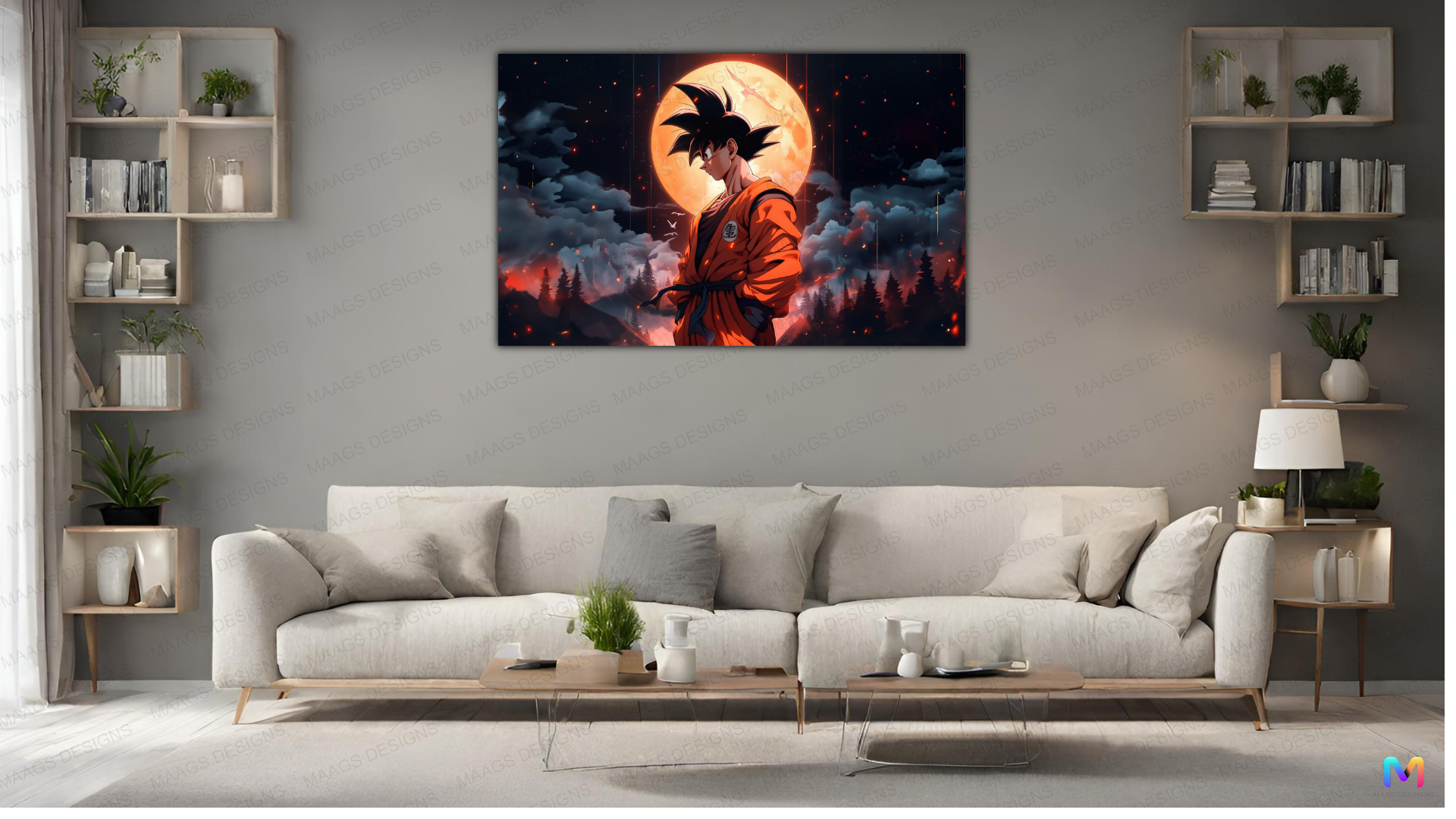 Goku - Ascension - Dragonball Z (Premium Acrylic Glass Wall Poster)