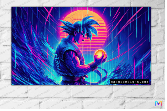 Goku - Radiant - Dragonball Z (Premium Acrylic Glass Wall Poster)