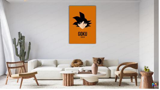 Maags Designs: Goku - Minimalist - Dragonball Z (Premium Acrylic Wall Poster)