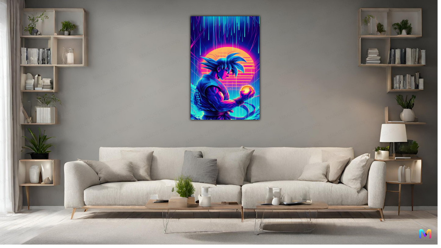 Goku - Radiant - Dragonball Z (Premium Acrylic Wall Poster)