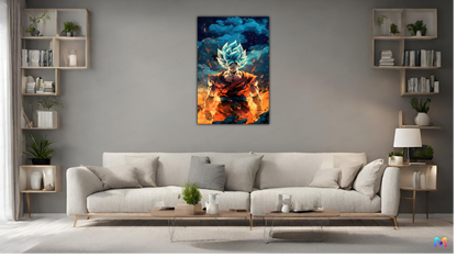 Goku - Dynamic Pose - Dragonball Z (Premium Acrylic Wall Poster)