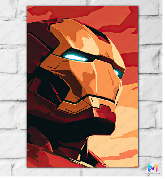 Iron Man - Headshot (Acrylic Poster)