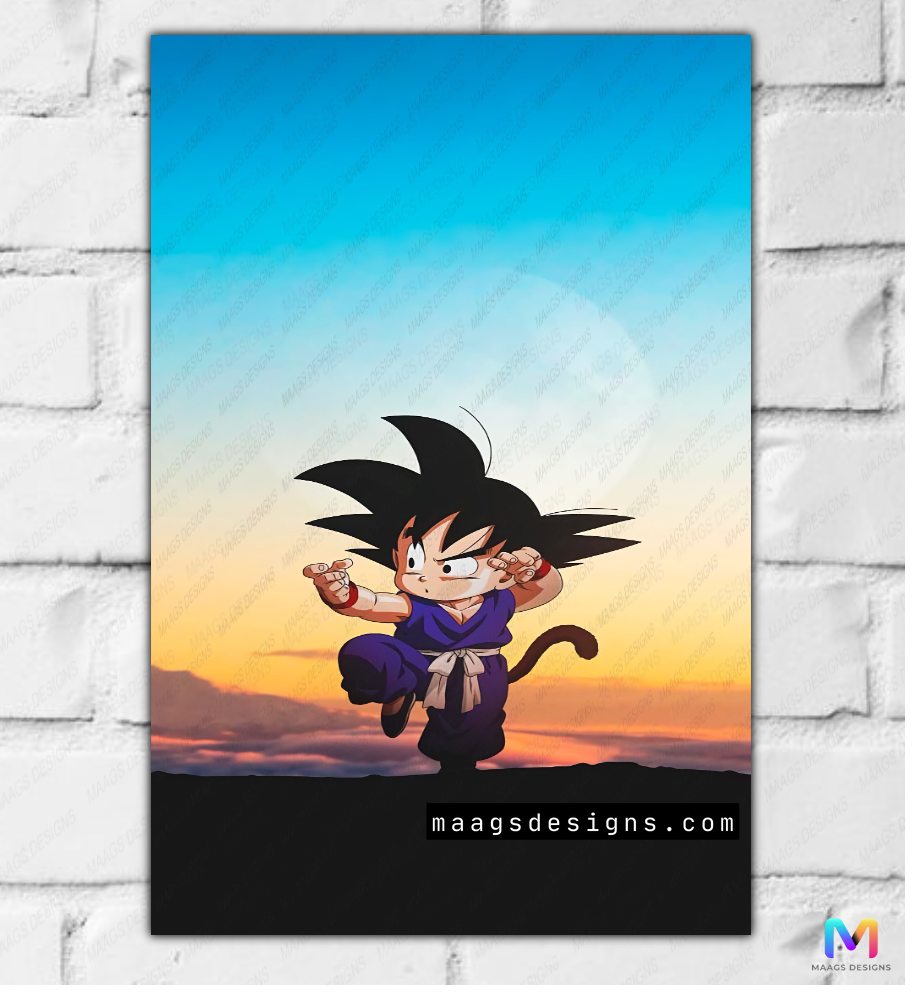 Maags Designs: Goku Kid - DragonBall Z (Premium Acrylic Wall Poster)