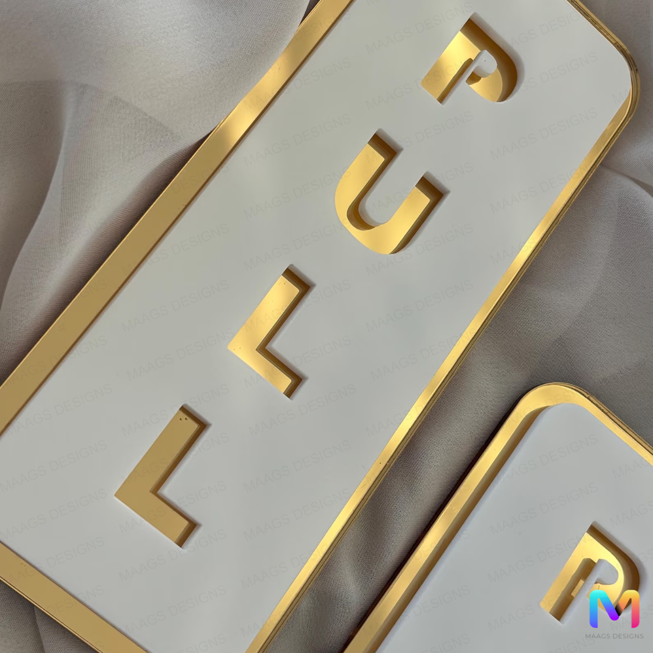 Push Pull Signs in Acrylic