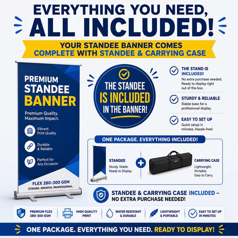 Whats included in the Standee Banner?