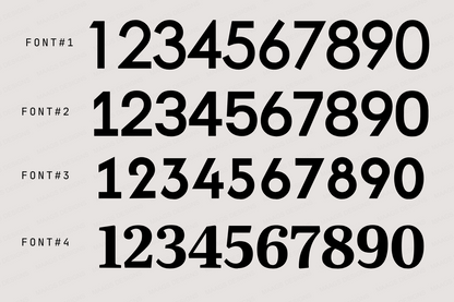Modern House Numbers - White (Acrylic), Acrylic Letters for Wall